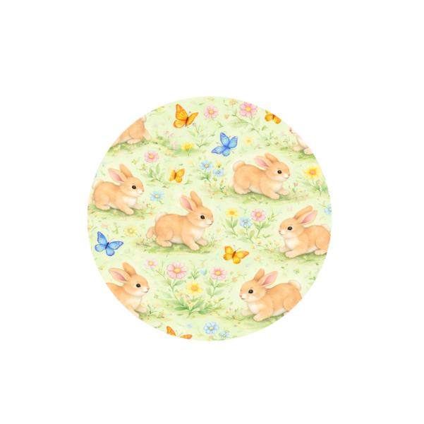 Bunny Meadow Hug Patch compatible with Medtronic Guardian 4 CGM by Stick By Me
