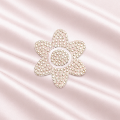 Decorative costume jewellery pearl-look CGM patch