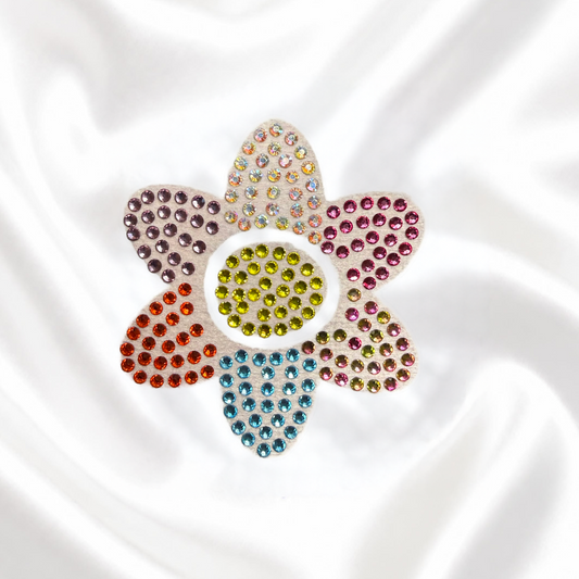 Rhinestone Flower Dexcom G7 Patch