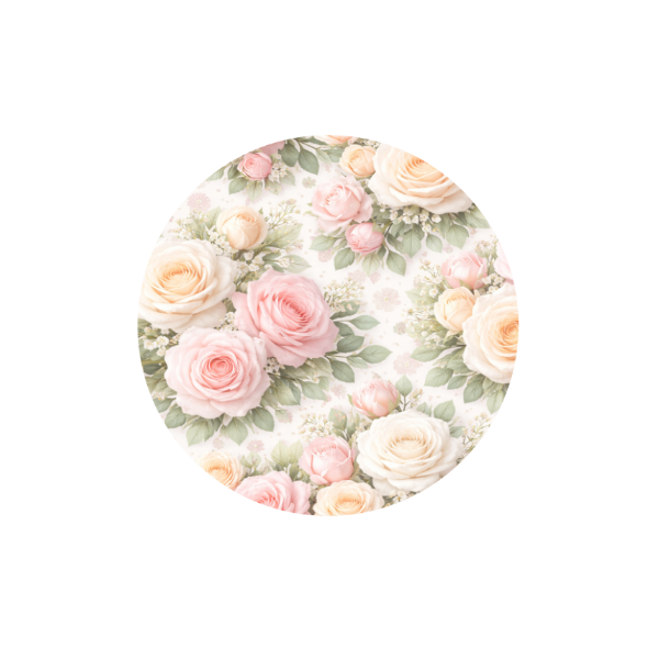 Rose Bouquet Hug Patch featuring elegant rose floral artwork compatible with Medtronic Guardian 4 CGM by Stick By Me