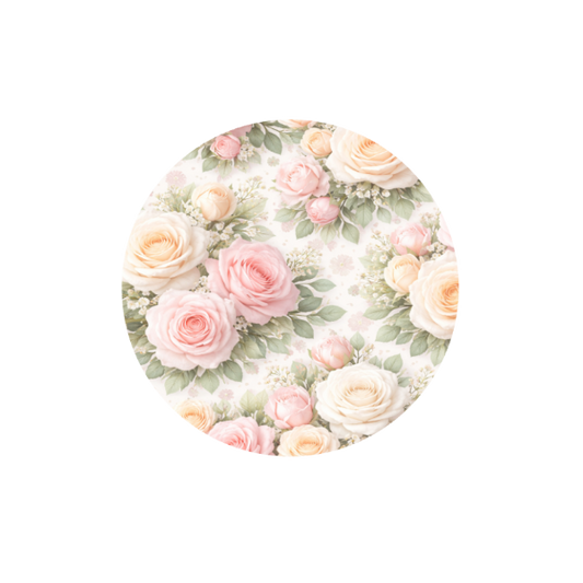 Rose Bouquet Hug Patch featuring elegant rose floral artwork compatible with Medtronic Guardian 4 CGM by Stick By Me